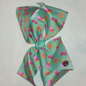 JoJo Siwa Medium Blue Bow with Designs